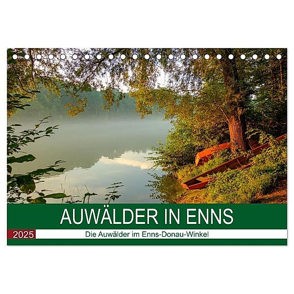 Auwälder bei Enns (Tischkalender 2025 DIN A5 quer), CALVENDO Monatskalender, Calvendo, Wolfgang Simlinger