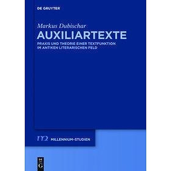 Auxiliartexte / Millennium-Studien / Millennium Studies, Markus Dubischar