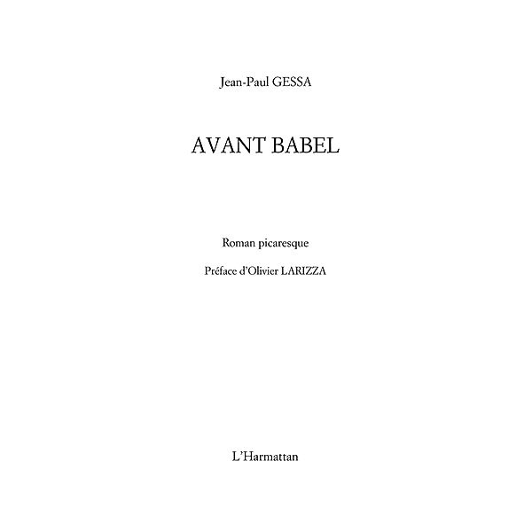 Avant Babel / Hors-collection, Collectif