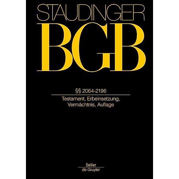 Avenarius, M: Staudingers Kommentar BGB §§ 2064-2196, Martin Avenarius, Gerhard Otte