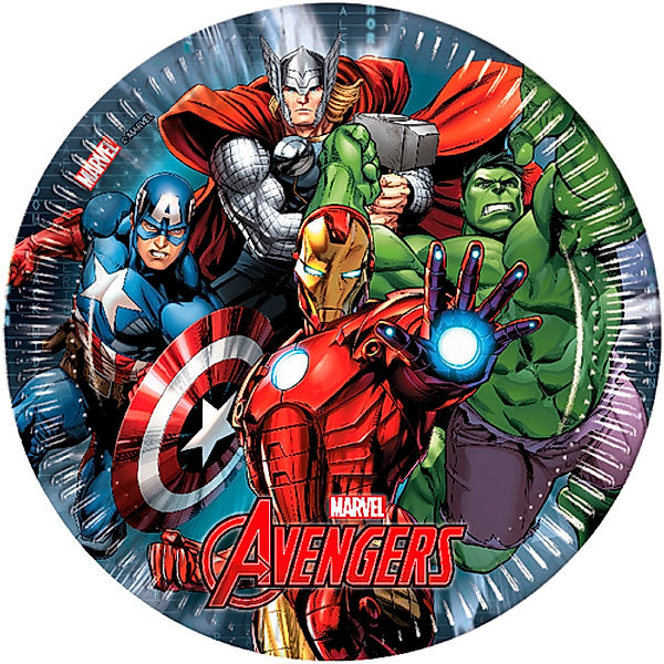 Avengers Power Teller Ø 23cm  8 Stück