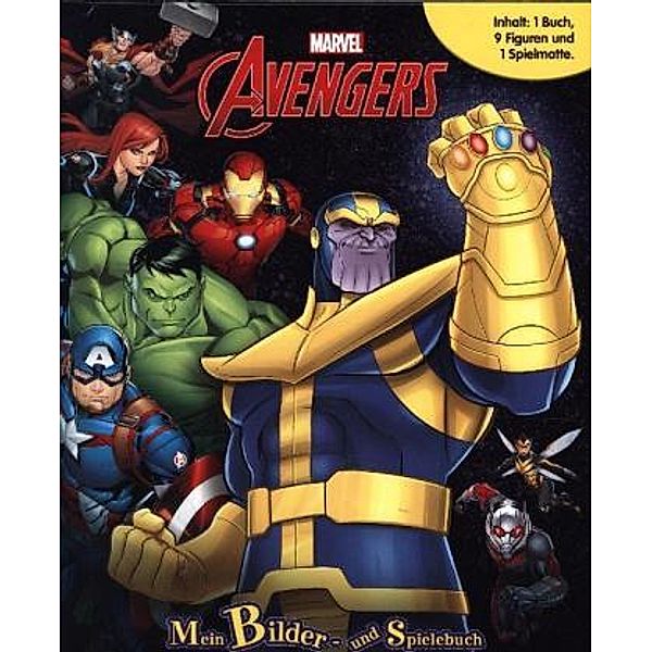 Avengers, Spielbuch + 8-10 Spielfiguren + Spielmatte