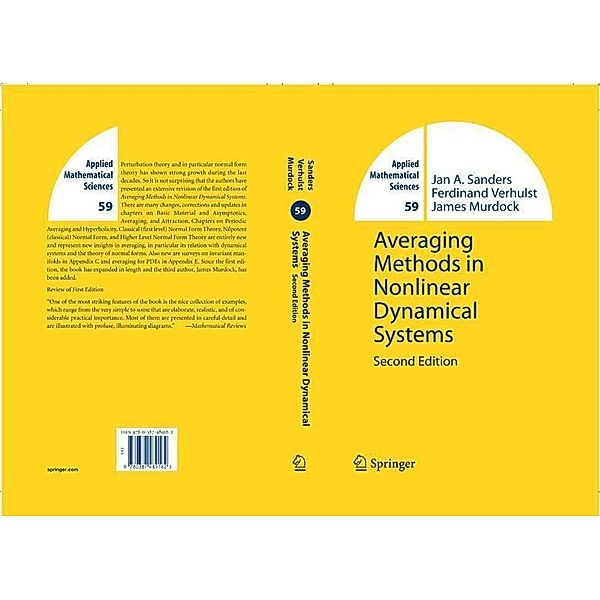 Averaging Methods in Nonlinear Dynamical Systems / Applied Mathematical Sciences Bd.59, Jan A. Sanders, Ferdinand Verhulst, James Murdock