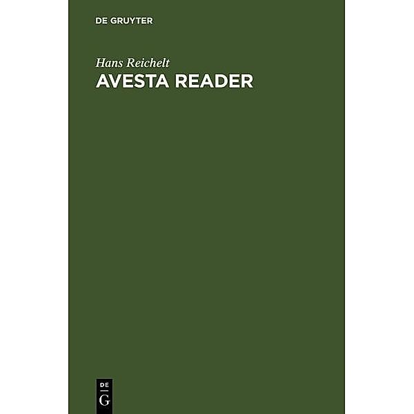 Avesta Reader, Hans Reichelt