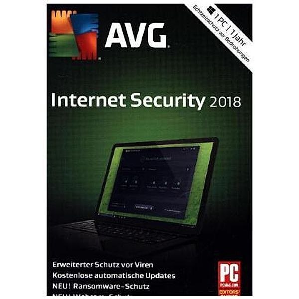 AVG Internet Security 2018 1 PC / 1 Jahr, 1 DVD-ROM