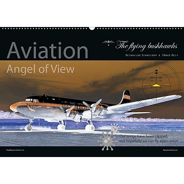 Aviation Angel of View (Wandkalender 2021 DIN A2 quer), The flying bushhawks