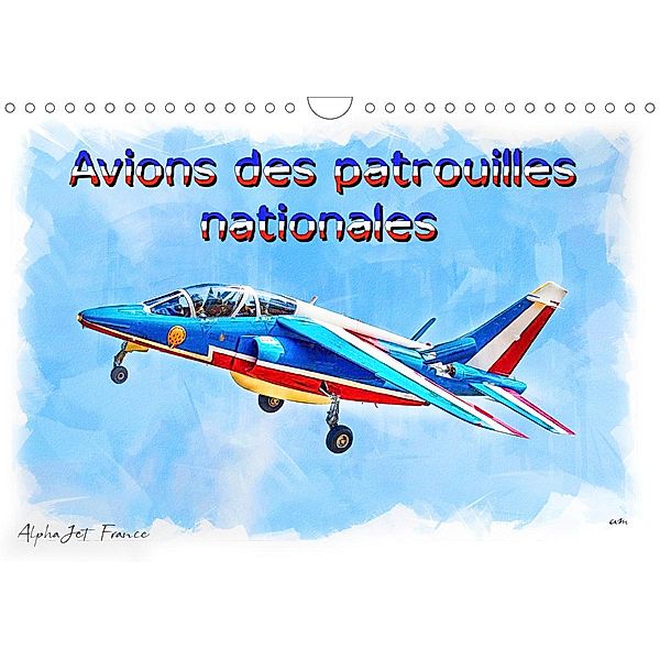 Avions des patrouilles nationales (Calendrier mural 2021 DIN A4 horizontal)