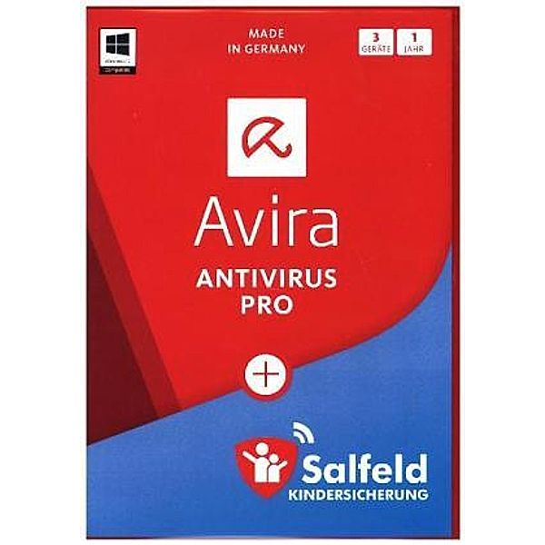 Avira AntiVirus Pro 2017 + Salfeld Kindersicherung - 3 Geräte, DVD-ROM