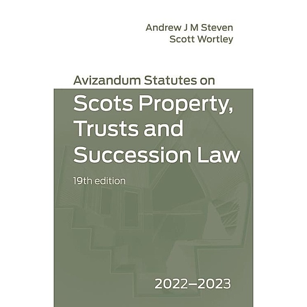 Avizandum Statutes on Scots Property, Trusts & Succession Law