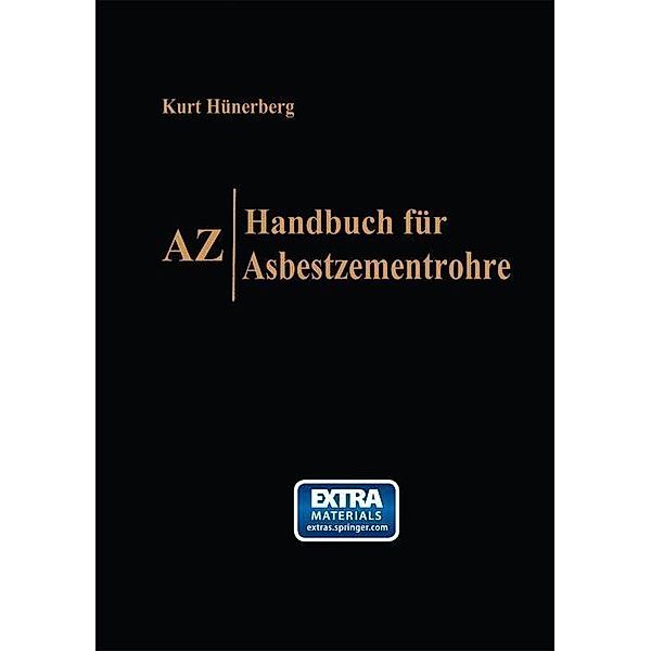 AZ, Handbuch für Asbestzementrohre, Kurt Hünerberg