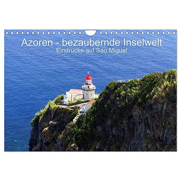 Azoren - bezaubernde Inselwelt. Eindrücke auf Sao Miguel (Wandkalender 2024 DIN A4 quer), CALVENDO Monatskalender, Calvendo