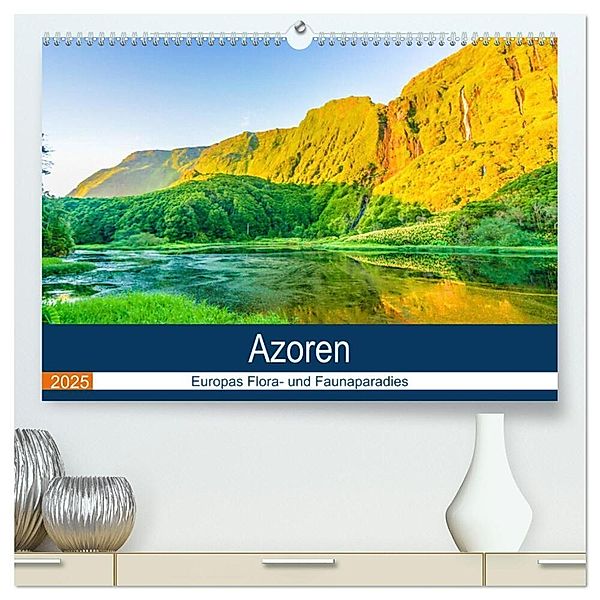Azoren: Europas Flora- und Faunaparadies (hochwertiger Premium Wandkalender 2025 DIN A2 quer), Kunstdruck in Hochglanz, Calvendo, Benjamin Krauss