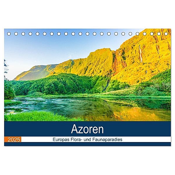 Azoren: Europas Flora- und Faunaparadies (Tischkalender 2025 DIN A5 quer), CALVENDO Monatskalender, Calvendo, Benjamin Krauss