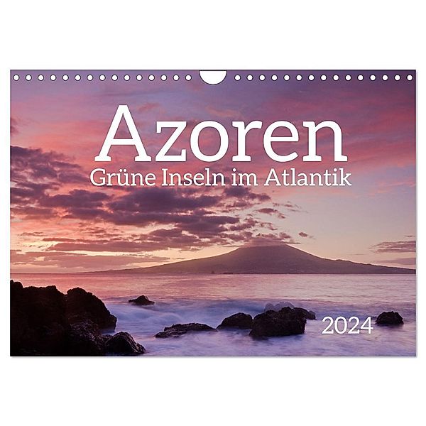 Azoren - Grüne Inseln im Atlantik 2024 (Wandkalender 2024 DIN A4 quer), CALVENDO Monatskalender, Jörg Dauerer