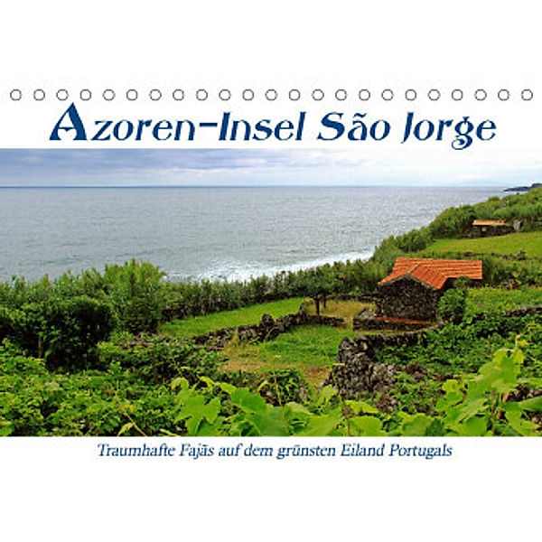 Azoren-Insel Sao Jorge - traumhafte Fajas auf dem grünsten Eiland Portugals (Tischkalender 2022 DIN A5 quer), Jana Thiem-Eberitsch