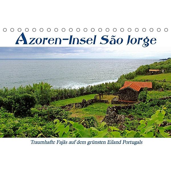 Azoren-Insel Sao Jorge - traumhafte Fajas auf dem grünsten Eiland Portugals (Tischkalender 2023 DIN A5 quer), Jana Thiem-Eberitsch