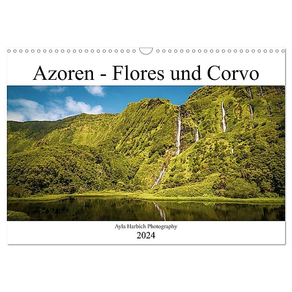 Azoren Landschaften - Flores und Corvo (Wandkalender 2024 DIN A3 quer), CALVENDO Monatskalender, Ayla Harbich