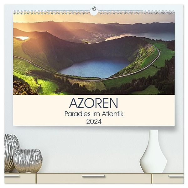 Azoren - Paradies im Atlantik (hochwertiger Premium Wandkalender 2024 DIN A2 quer), Kunstdruck in Hochglanz, Jean Claude Castor I 030mm-photography