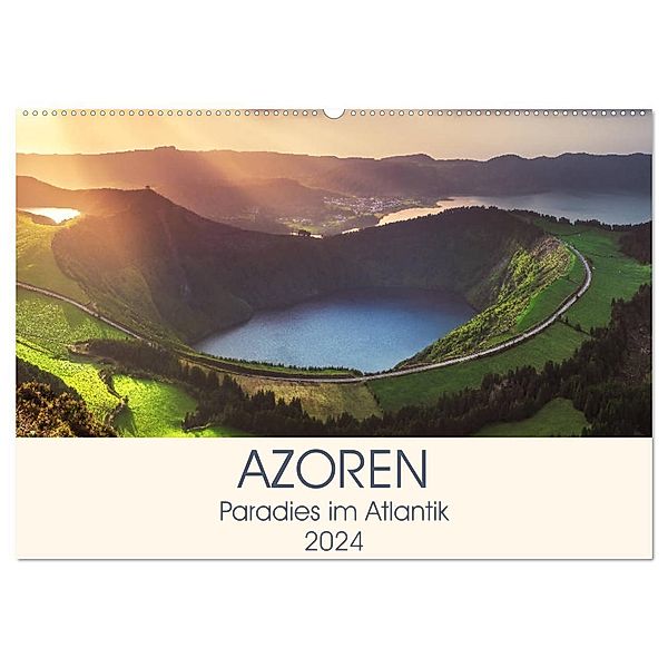 Azoren - Paradies im Atlantik (Wandkalender 2024 DIN A2 quer), CALVENDO Monatskalender, Jean Claude Castor I 030mm-photography