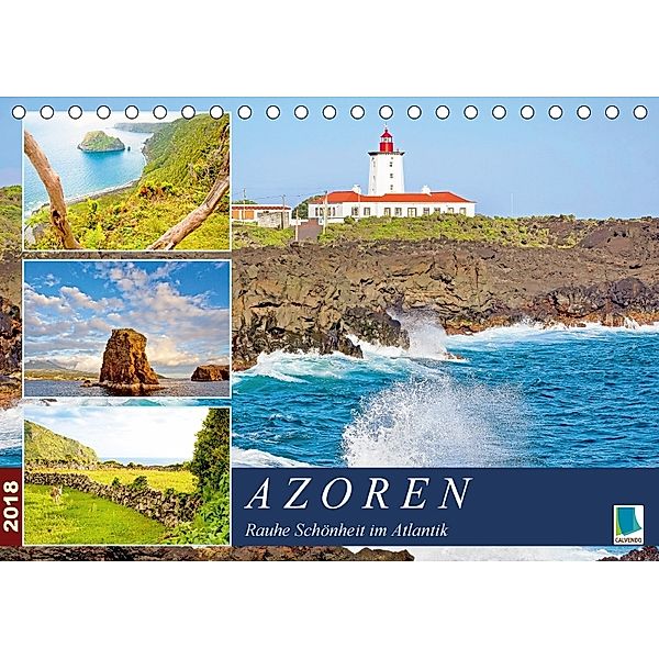 Azoren: Rauhe Schönheit im Atlantik (Tischkalender 2018 DIN A5 quer) Dieser erfolgreiche Kalender wurde dieses Jahr mit, CALVENDO