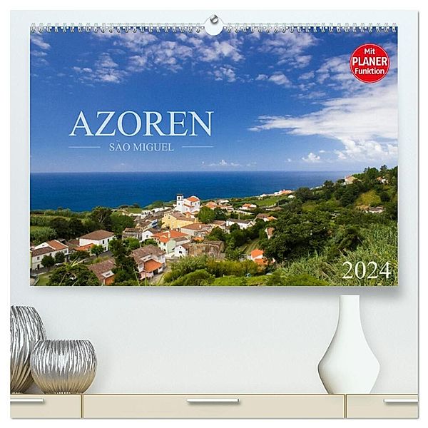 Azoren - São Miguel (hochwertiger Premium Wandkalender 2024 DIN A2 quer), Kunstdruck in Hochglanz, Susanne Schlüter