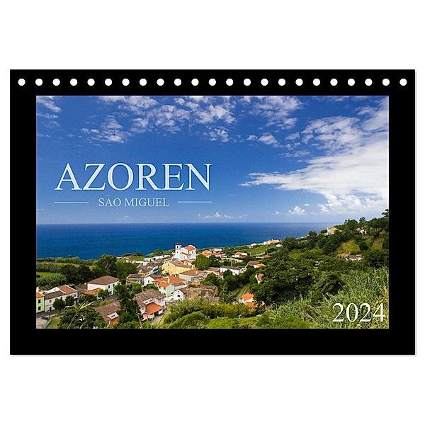 Azoren - São Miguel (Tischkalender 2024 DIN A5 quer), CALVENDO Monatskalender, Susanne Schlüter