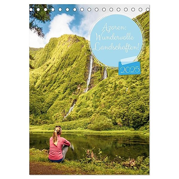 Azoren: Wundervolle Landschaften (Tischkalender 2025 DIN A5 hoch), CALVENDO Monatskalender, Calvendo, Ayla Harbich