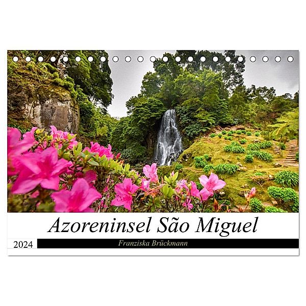Azoreninsel São Miguel (Tischkalender 2024 DIN A5 quer), CALVENDO Monatskalender, Franziska Brückmann