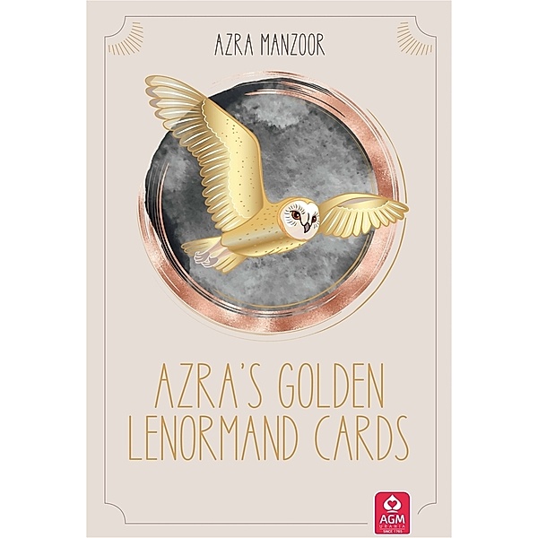 Azra's Golden Lenormand: 36 Golden Lenormand cards in modern, enchanting design, m. 1 Buch, m. 36 Beilage, 2 Teile, Azra Manzoor