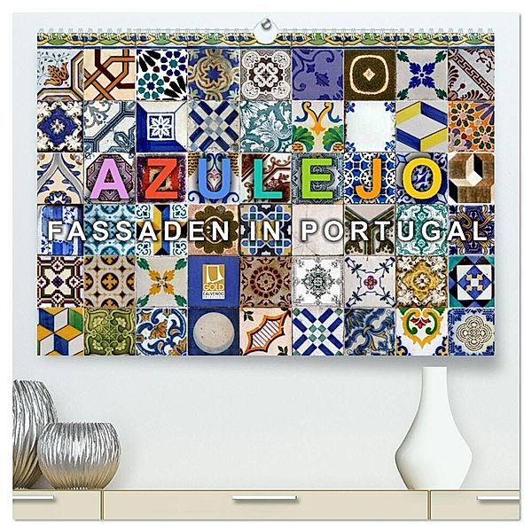 Azulejo-Fassaden in Portugal (hochwertiger Premium Wandkalender 2024 DIN A2 quer), Kunstdruck in Hochglanz, Thomas Gnauck