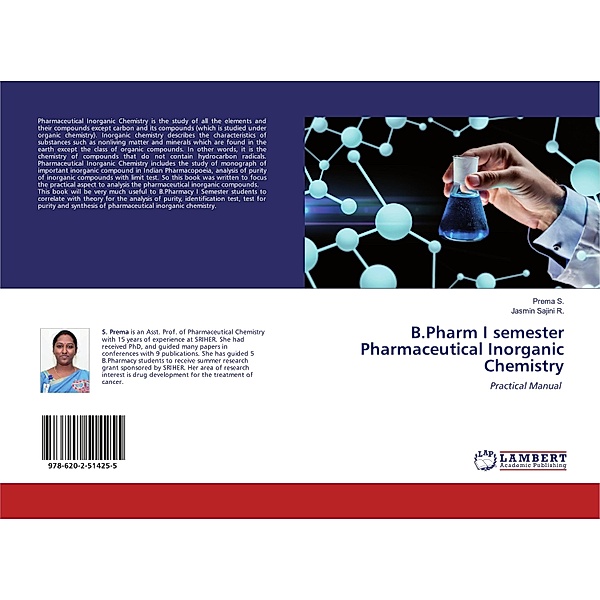 B.Pharm I semester Pharmaceutical Inorganic Chemistry, Prema S., Jasmin Sajini R.