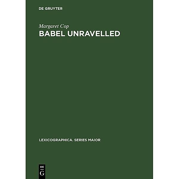 Babel unravelled, Margaret Cop