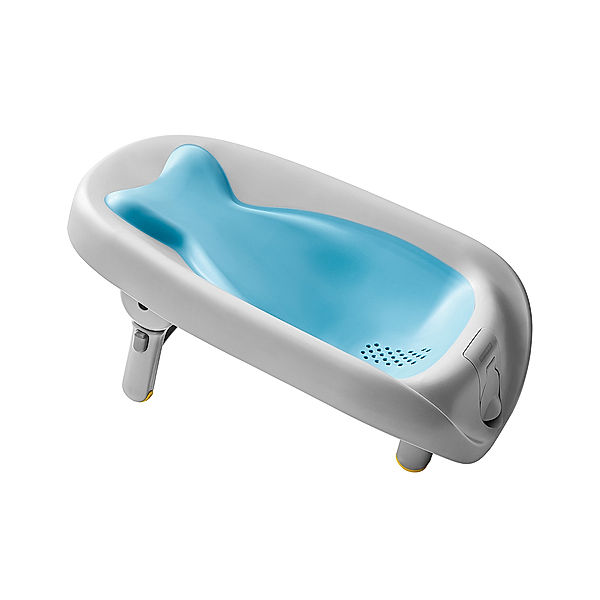 SKIP HOP Baby-Badewanne MOBY klappbar in grau/blau