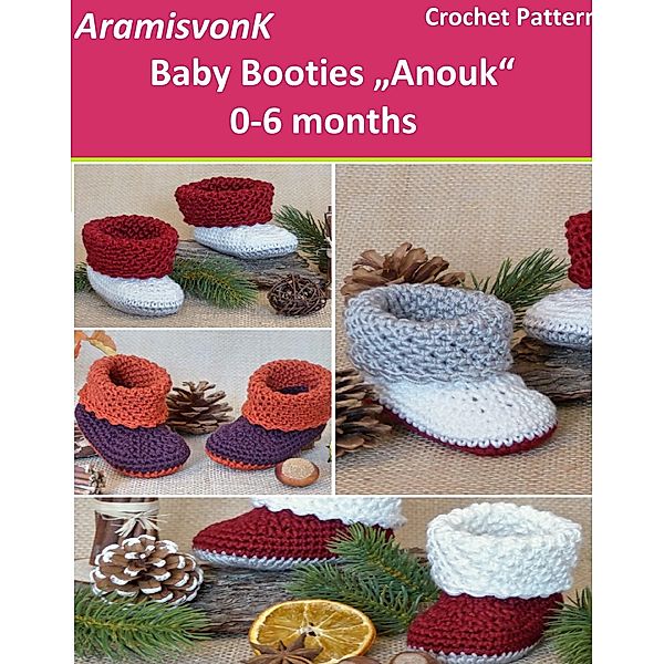 Baby Booties Anouk, 0-6 months, Aramisvonk