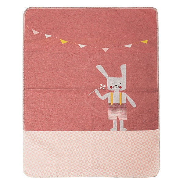 David Fussenegger Baby-Decke HASE (70x90) in rosa
