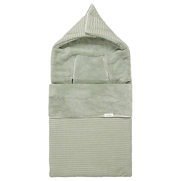 Koeka Baby Fußsack VIK TEDDY (42x90) in shadowgreen