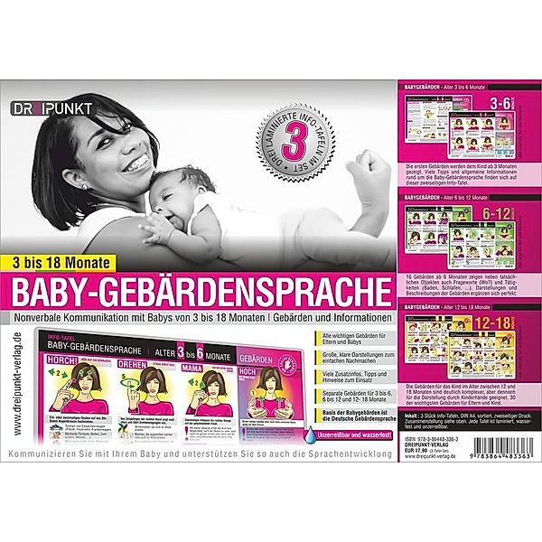 Baby-Gebärdensprache, 3 Info-Tafeln, Michael Schulze