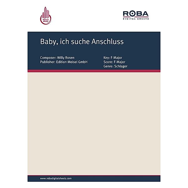 Baby, ich suche Anschluss, Willy Rosen, Marcel Lion, Will Meisel