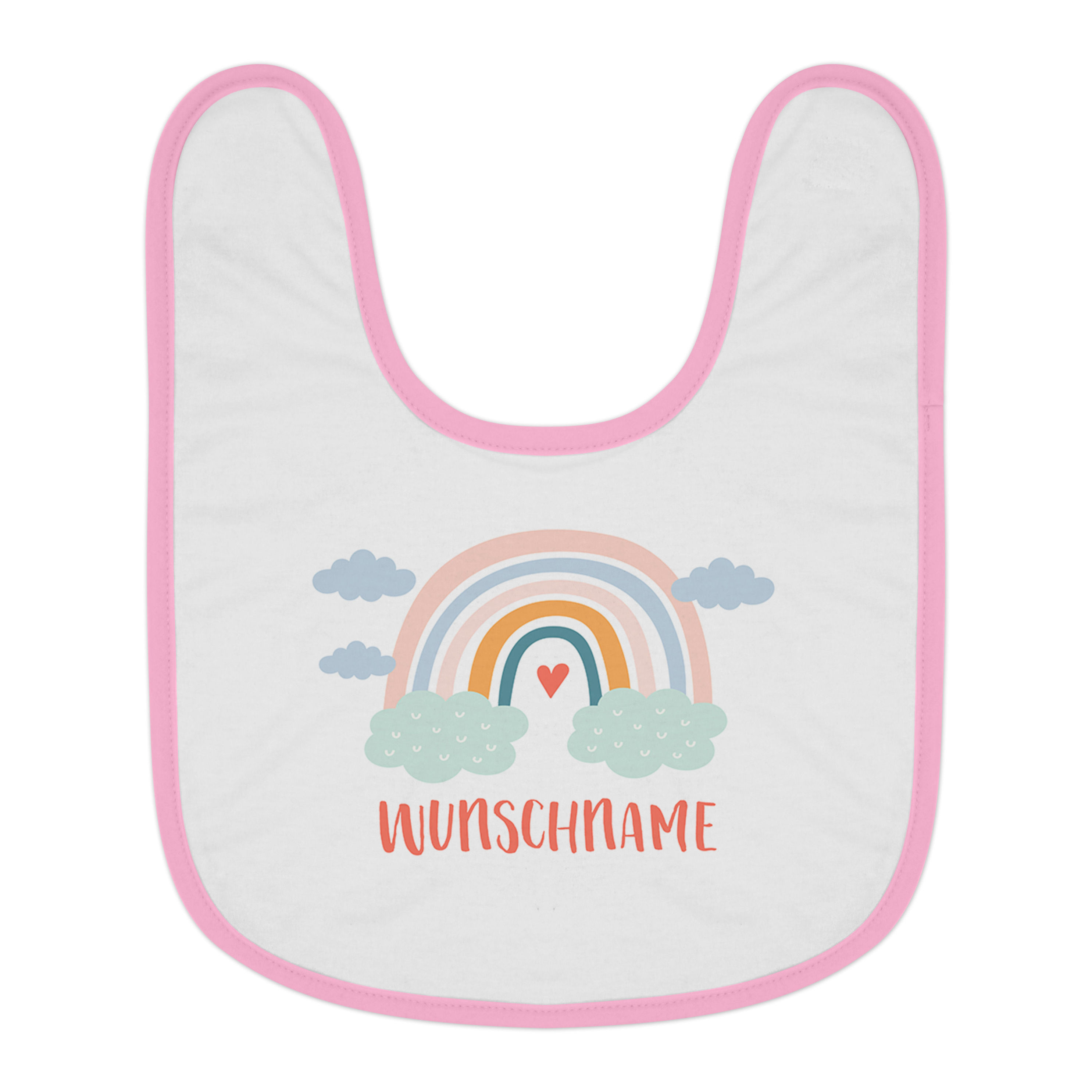 Baby-Lätzchen mit Namen, rosa Motiv: Rainbow | Weltbild.at