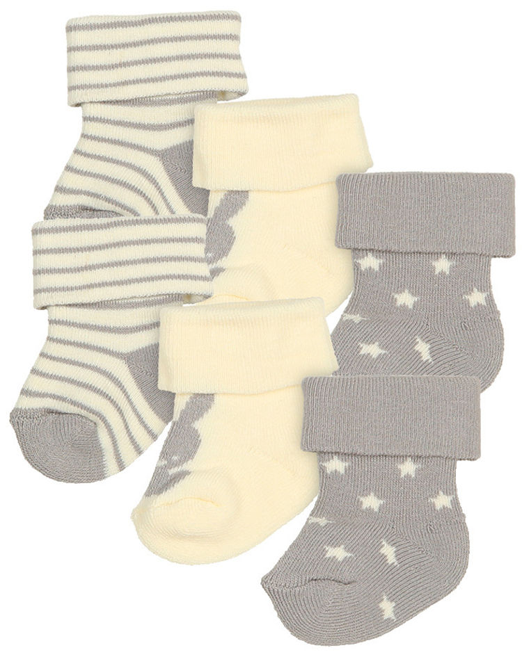 Baby-Socken HASE EWY 6er-Pack in creme grau | Weltbild.ch