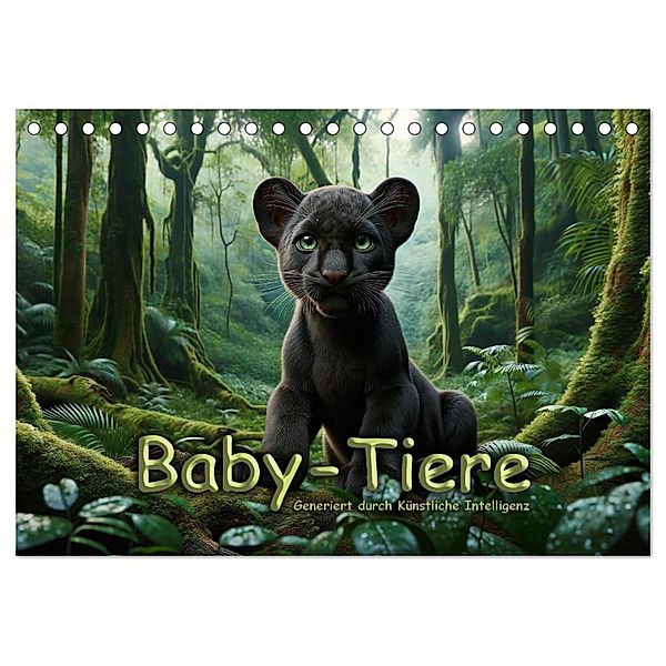 Baby-Tiere (Tischkalender 2025 DIN A5 quer), CALVENDO Monatskalender, Calvendo, Peter R. Stuhlmann