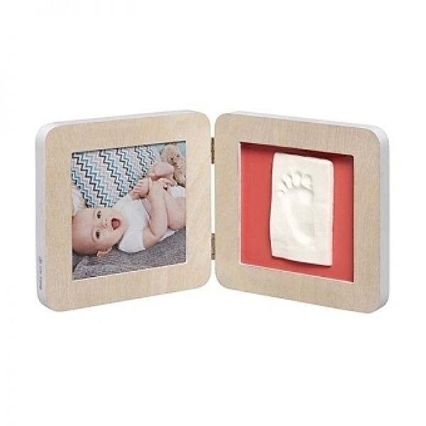 Baby Touch Print Frame, Rund, Scandinavian Wood, Baby Art
