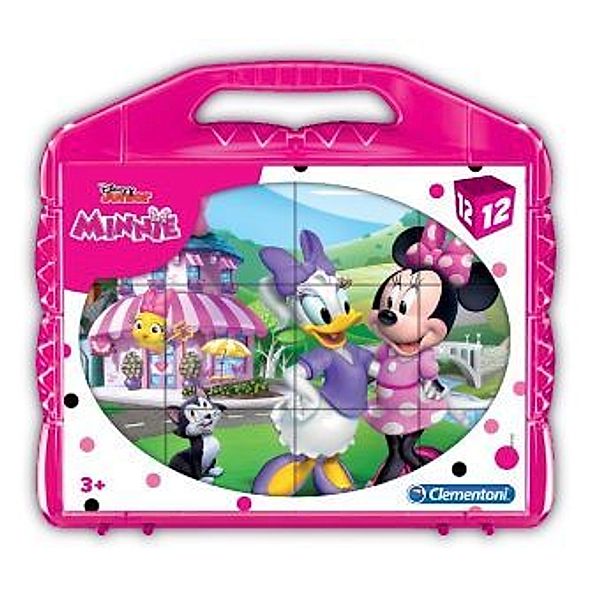 Baby Würfelpuzzle 12er Minnie Happy Helpers (Kinderpuzzle)