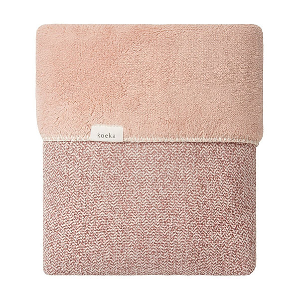 Koeka Babydecke VIGO TEDDY (75x100) meliert in old pink