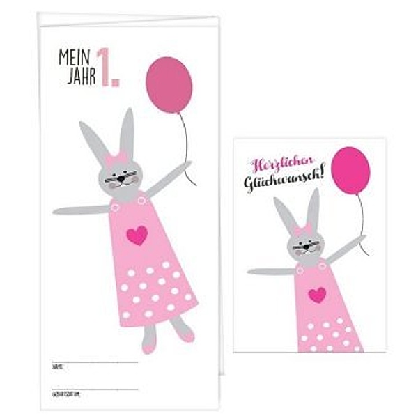 Babykalender Mein erstes Jahr für Mädchen, inkl. passender Glückwunschkarte, Anja Garschhammer