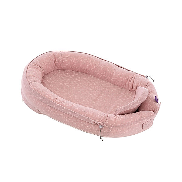 träumeland Babynest HOME PREMIUM - KREISE (80cm) in rose