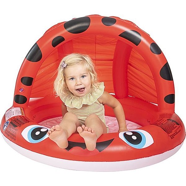 Splash & Fun Babypool MARIENKÄFER (92x62cm) in rot