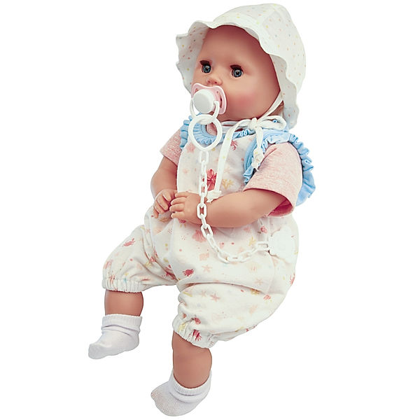 Schildkröt-Puppen Babypuppe AMY (45cm) in weiß/rosa