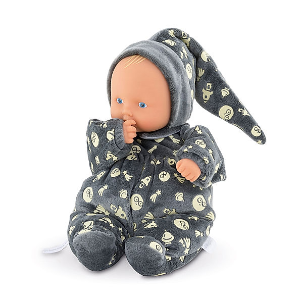 Corolle Babypuppe BABIPOUCE - GLOW IN THE DARK (28cm) in dunkelgrau