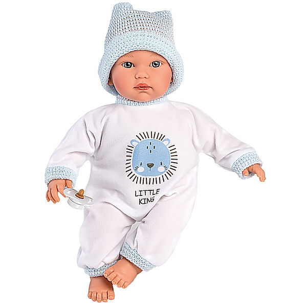 Llorens Babypuppe CUQUITO (30cm) in weiß/hellblau